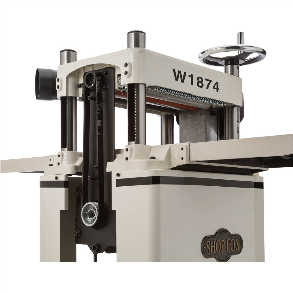 Shop Fox W1874 - 15'' 3 HP Fixed-Table Planer w/Helical Cutterhead