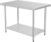 30 x 48 Inch Stainless Steel Table Commercial Kitchen Worktable
