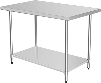 Costway Stainless Steel Commercial Kitchen Work Table 30 x 48