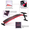 Adjustable abdominal twister trainer in red, featuring a sturdy frame and foam-padded bars for comfortable workouts.
