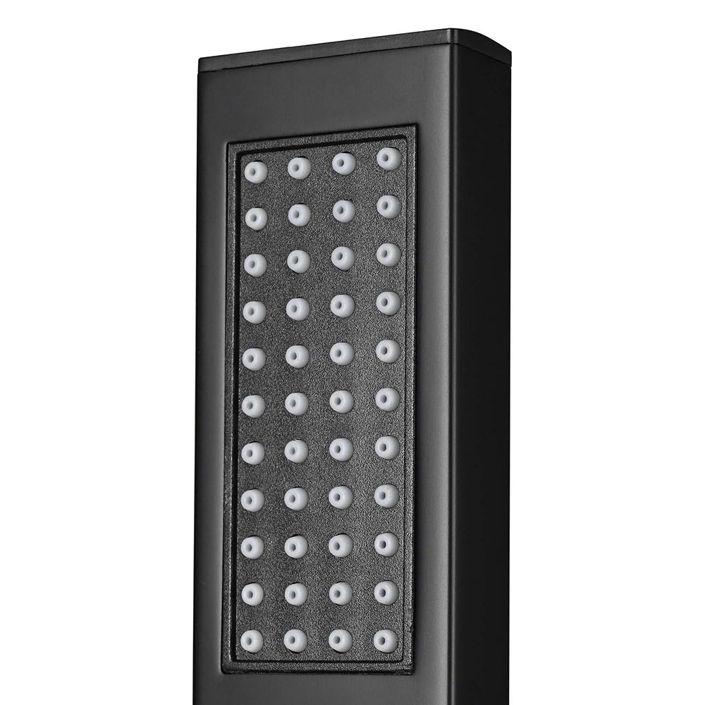 Yescom Shower Faucet Set with Handheld 10" Square Shower Head Matte Black New