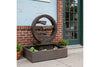 Exaco Wagon Wheel Outdoor Water Fountain 45" Tall New