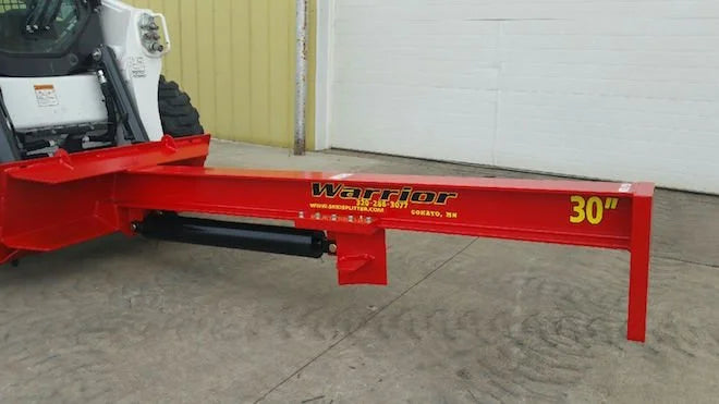 TM Warrior Log Splitter Skid Steer Attachment 30" Stroke 4" Cylinder New