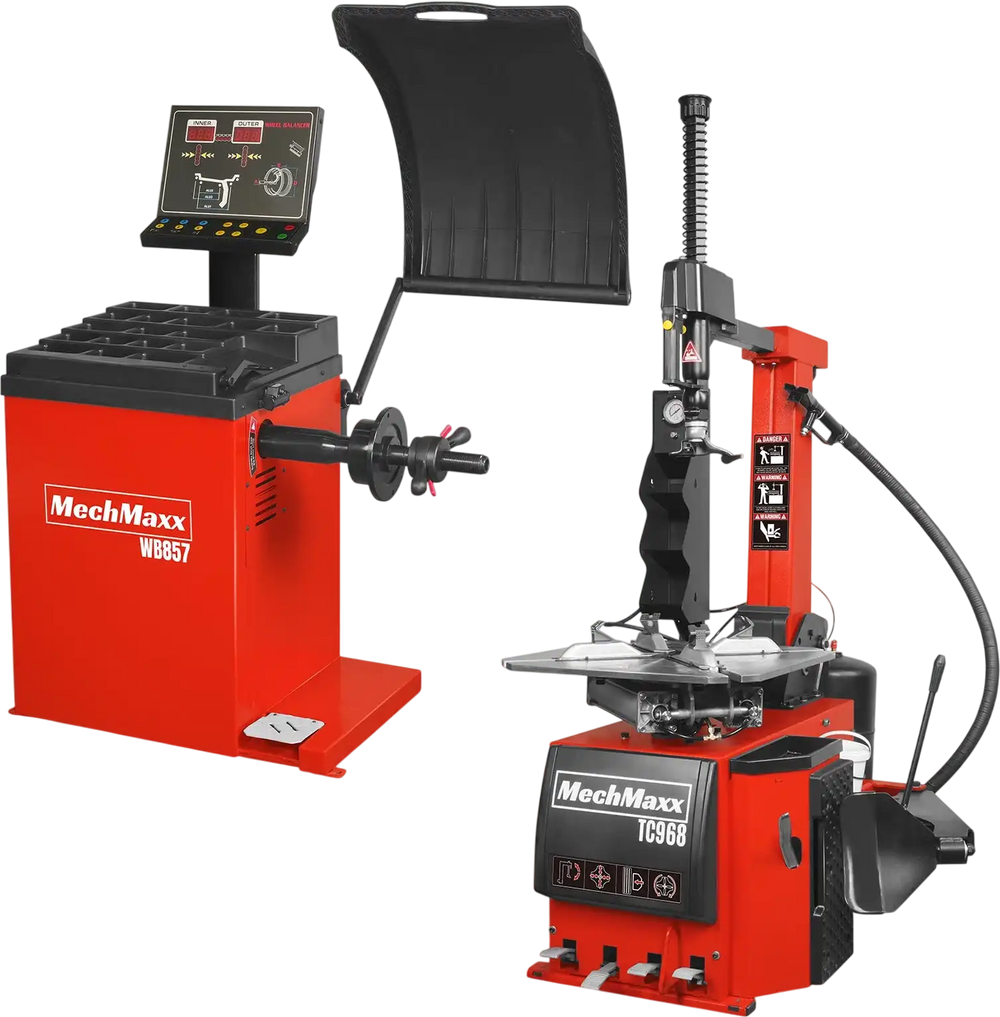 High Performance Tilt Back Tire Changer Wheel Balancer Bundle,  TC968,  WB857