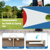 Portable 3 x 2FT cornhole board set with foldable legs and side handle, ideal for outdoor games and easy storage.