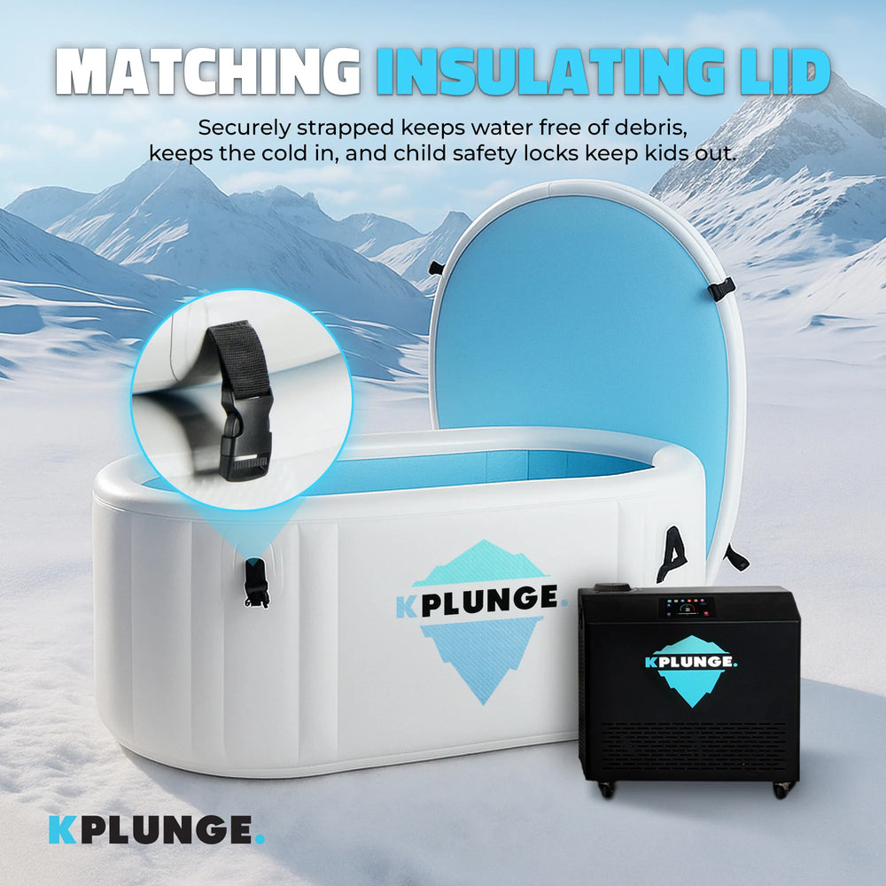 K-Plunge Kodiak Inflatable Cold Plunge Hot Tub 1-Person with Lid and Pump New