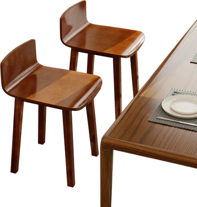Costway Wood Dining Chairs Set of 2 Farmhouse Mid-Century Modern Armless Side Chairs Brown 374529168 New