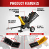5 inch E-start KOHLER 429cc Gasoline Engine Powered Wood Chipper,  GS1500