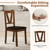 Wooden dining chair with PU leather upholstery, rubber wood frame, and padded seat for comfortable dining experiences.