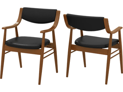 Costway Wooden Dining Chairs Set of 2 Padded Seat Back 17958236 New
