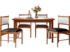 Wooden dining chair set of 2 with rubber wood frame and faux Sherpa backrest in brown, perfect for dining rooms or.