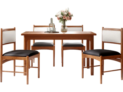 Costway Wooden Dining Chair Set of 2 Walnut Faux Sherpa Rubber Wood 98152376 New