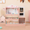 Wooden Doctor Playset with Stethoscope for Toddlers over 3 Years Old-Pink - Gallery View 1 of 10