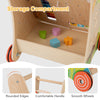 Wooden push and pull baby walker with storage compartment, rounded edges, comfortable handle, and smooth wheels for.