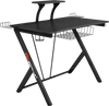 Multifunctional E-Sport Gaming Desk with Headset Hook and Cup Holder