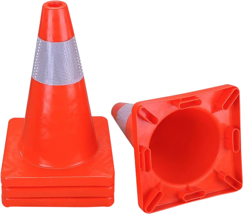 Yescom Road Traffic Safety Cone 18-In Reflective Collar 4pcs New
