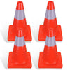 Yescom Road Traffic Safety Cone 18-In Reflective Collar 4pcs New