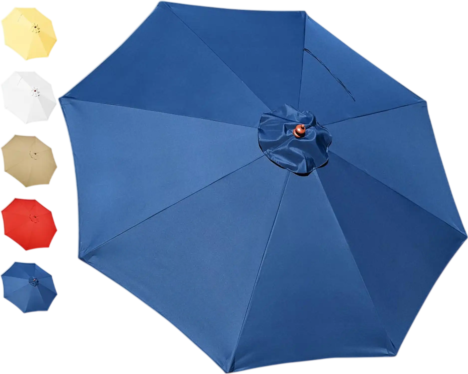 Yescom Outdoor Market Umbrella Replacement Canopy 9' 8-Rib New
