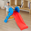 Colorful indoor outdoor children folding slide with gentle slope, designed for ages 2-5, easy to clean and store.