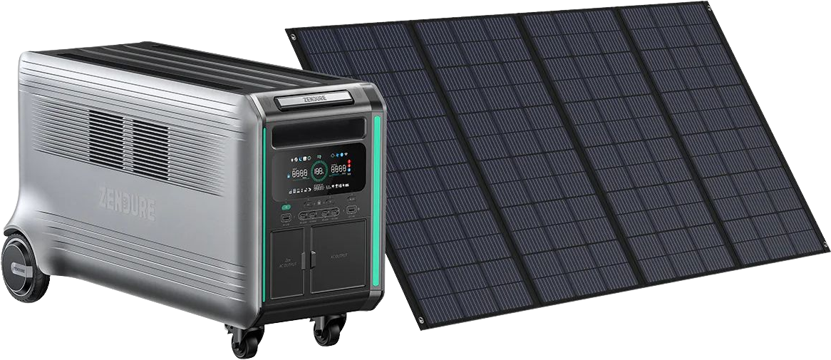 Zendure V4600 SuperBase Power Station 120/240 Dual Voltage 4608Wh With B4600 Satellite Battery and 400W Solar Panel New