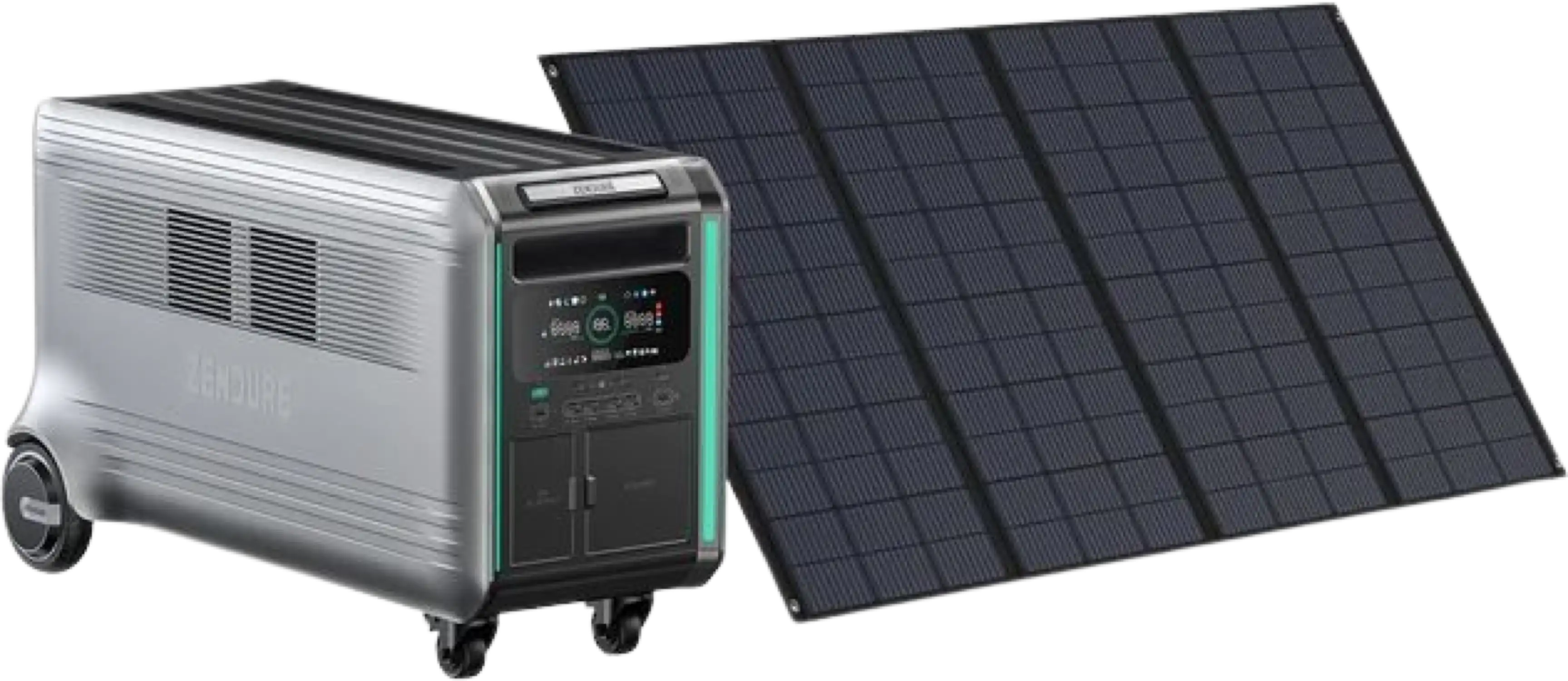 Zendure V4600 SuperBase Power Station 120/240 Dual Voltage 4608Wh With 400W Solar Panel New