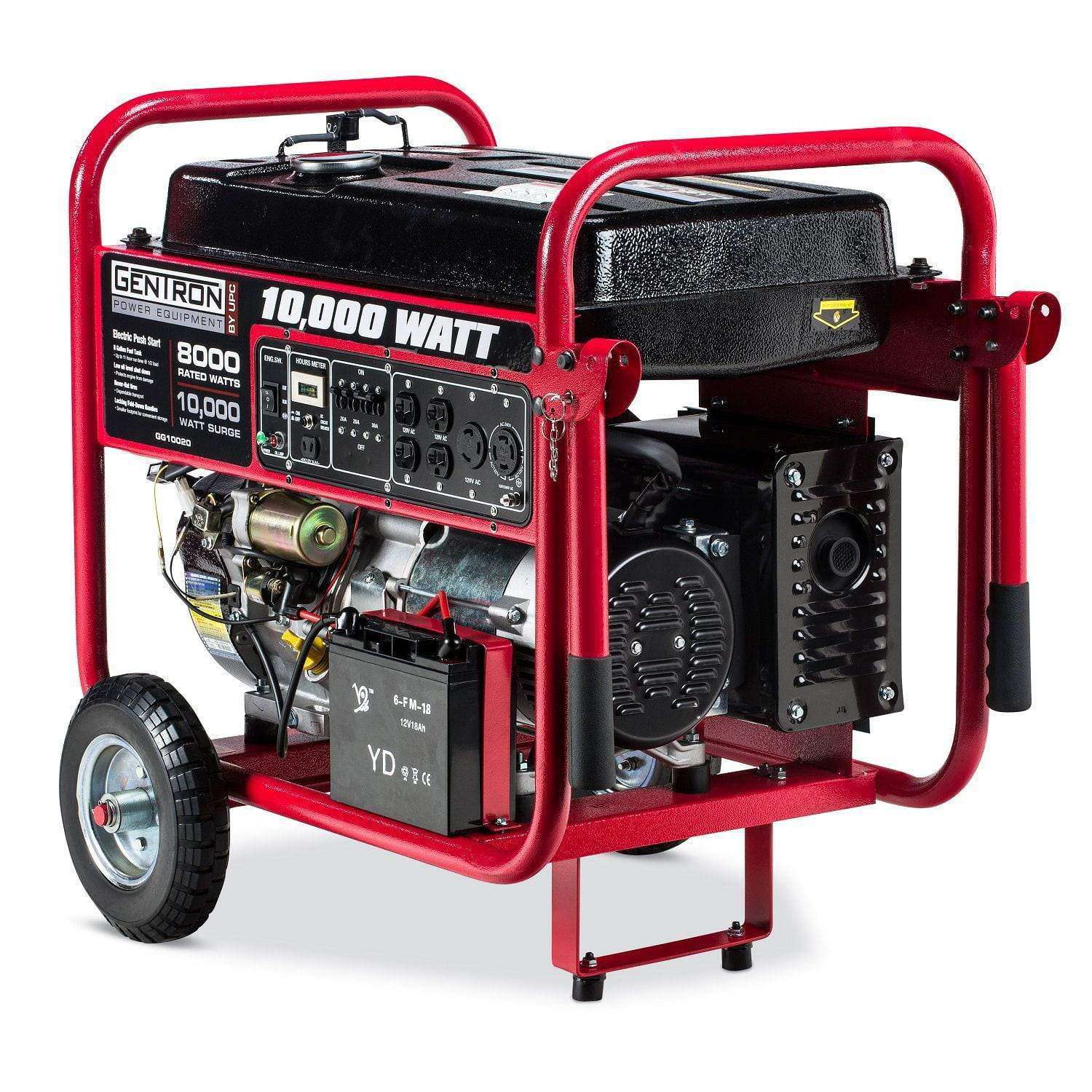 Gentron GG10020C 8000W/1000W Electric Start Portable Gas Generator Carb Compliant New