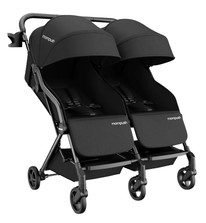Mompush Lithe Double Travel Lightweight Twin Stroller Infant and Toddler New
