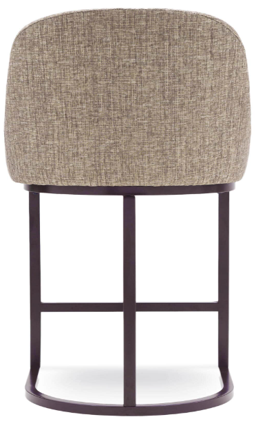 Leick Home 10132ES/GL Barrel Back Counter Stool in Gray and Espresso Set of 2 New