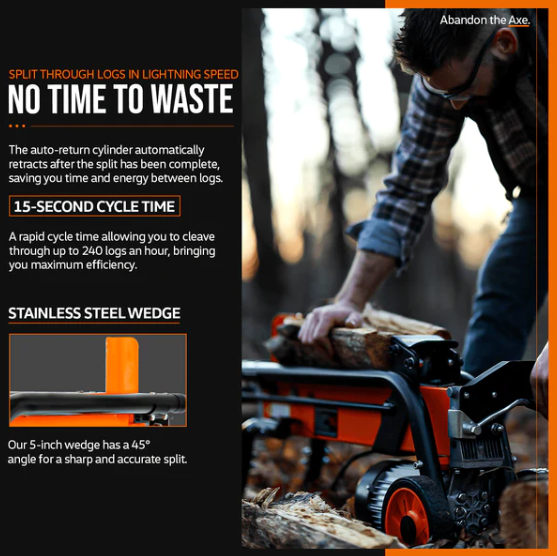 Super split electric log splitter deals