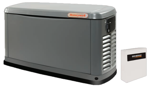 Generac/Honeywell 6054 12kW LP/NG Standby Generator w/Smart Transfer Switch New