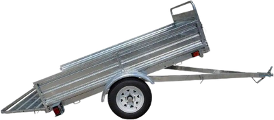 DK2 MMT5X7G 1639 lb. Capacity 4.5 ft. x 7.5 ft. Extendable 12 ft Bed Trailer Kit Galvanized New