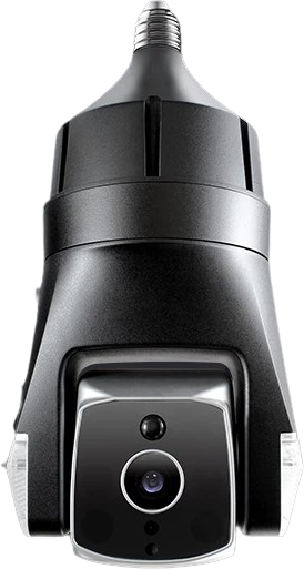 Amaryllo Triton Wireless 1080p 360 Auto Detection Outdoor Light Bulb Security Camera Black New