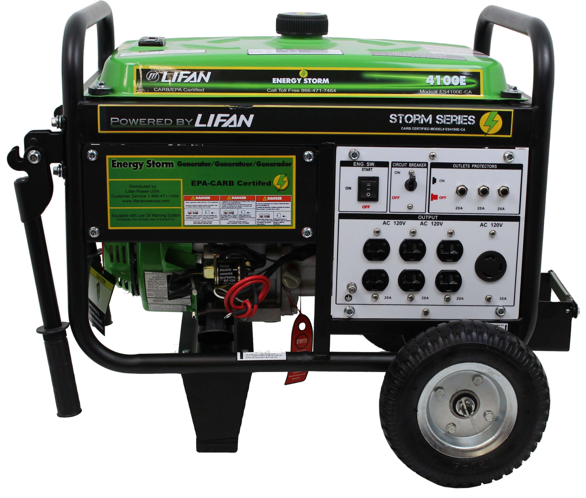Lifan ES4100E Energy Storm 3500W/4100W Electric Start Generator Manufacturer RFB