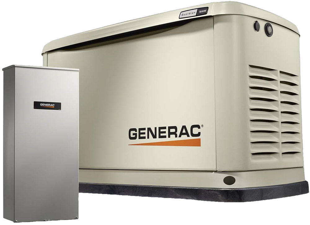 Generac/Honeywell 6462 16kW Guardian LP/NG Standby Generator with Smart Transfer Switch New