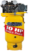 EMAX EP10V080V1 Industrial Plus 10 HP 1-Phase 80 gal. Vertical Electric Air Compressor w/ Pressure Lubricated Pump New