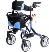 New EV Rider Move-X Rollator 4 Wheel Walker Blue/Black
