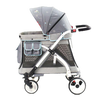 WonderFold Baby MJ01 Multi-Function Pram Stroller Wagon with Removable Seat – Chariot Mini Gray New