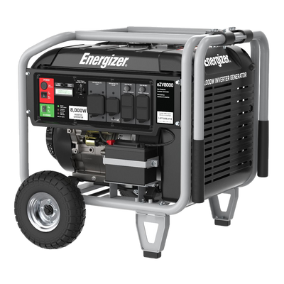Energizer eZV8000 6500W/8000W Gas Powered Electric Start Inverter Generator New