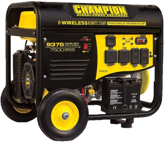Champion 100161 7500W/9375W 50 Amp Gas Remote Start Generator