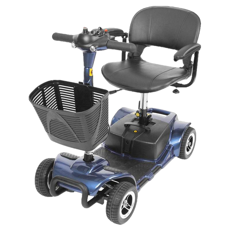 Vive Health MOB1027 4-Wheel Swivel Seat Mobility Scooter Blue New