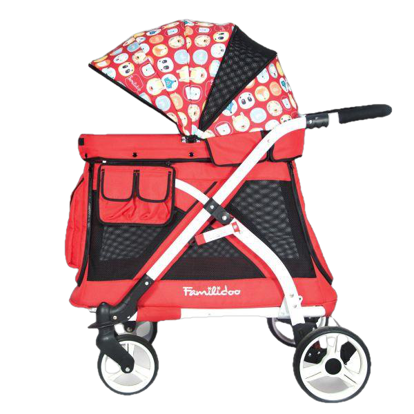 WonderFold Baby MJ01 Multi-Function Pram Stroller Wagon with Removable Seat – Chariot Mini Red New