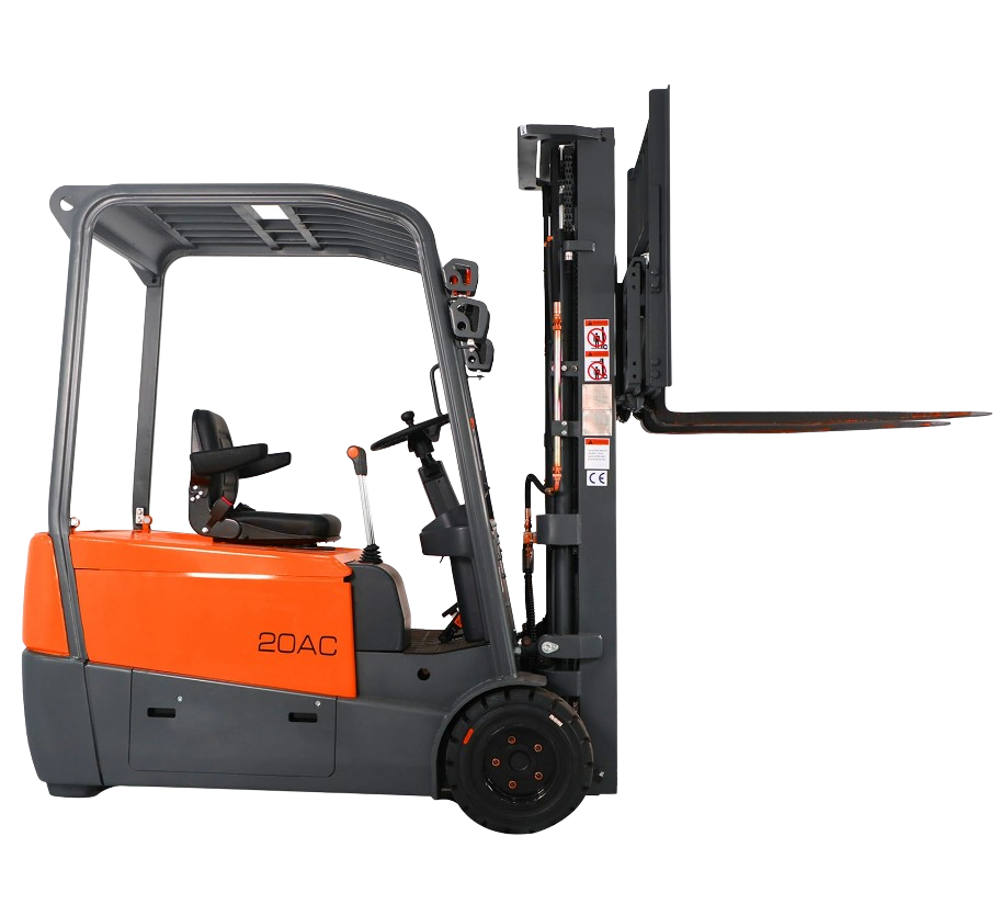 Tory Carrier 3WEFSA44-220 3 Wheel Electric Forklift 4400 lbs. Capacity without Heating Film New