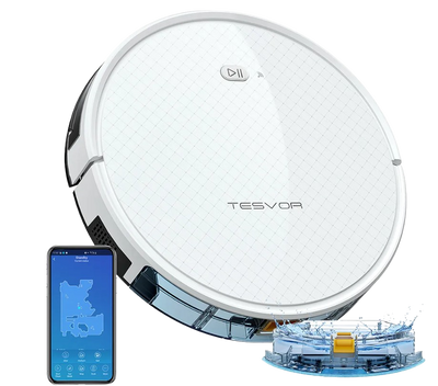 Tesvor X500 Pro Wi-Fi Smart Robot Vacuum and MOP Cleaner New