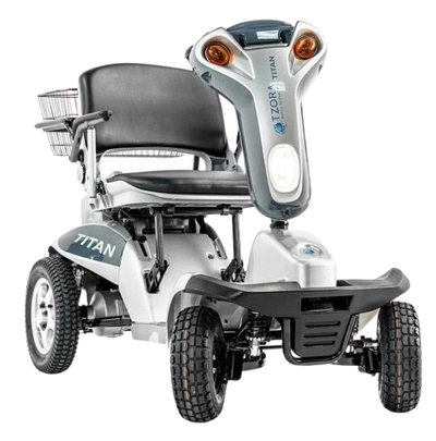 Tzora Titan Hummer XL 4 Wheel Heavy Duty Folding All Terrain Mobility Scooter Gray New