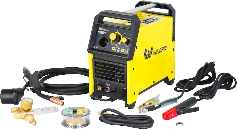Weldpro MIG155GD Welding Machine With Inverter MIG/Stick Arc Welder With Dual 240V/120V Spool Gun Ready L13006 New