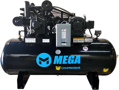 Mega Compressor MP-15120H3-U Air Compressor 120 Gallon 15 HP 175 PSI Electric Start New