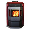 ComfortBilt HP22 2,800 sq. ft. EPA Certified Pellet Stove with Auto Ignition 55 lb Hopper Red New
