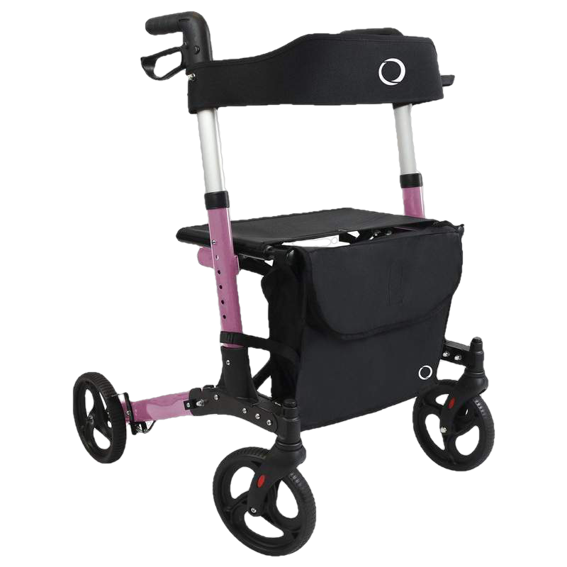 Vive Health Upright Rollator Walker Pink New