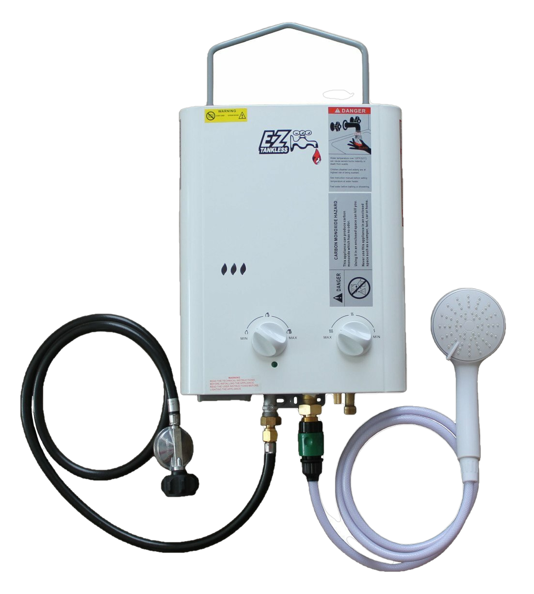 EZ Tankless CampChamp 1.8 GPM LP Propane Outdoor Tankless Water Heater New