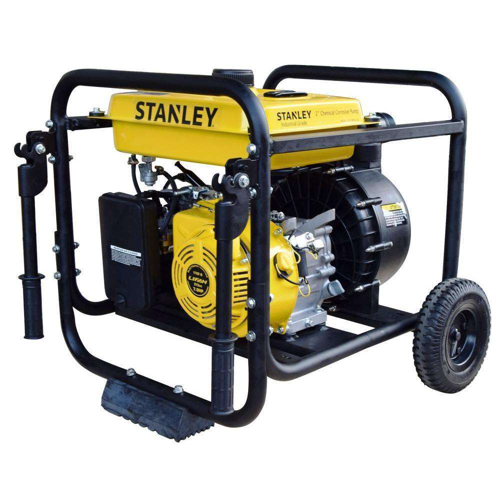 Stanley ST2CCWPLT 7 HP 2 in. Suction and Discharge Ports  Chemical/Corrosive Non-Submersible Displacement Water Pump New